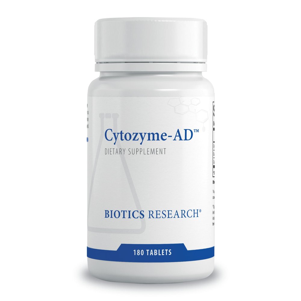 Biotics Research Cytozyme-AD Adrenal Support Supplement for Women & Men Supports Healthy Adrenal Function, Normal Energy Levels & Overall Wellbeing & Promotes Calm 180 Tablets