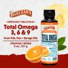 Barlean's Total Omega 3 6 9 Orange Crme Liquid Fish Oil Supplement with Borage and Flaxseed Oil, 2,400 mg of Omegas EPA and DHA Plus GLA for Joint and Heart Health, 8 oz view 2