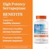 Doctors Best High Potency Serrapeptase, Supports Sinus Health 120,000 SPU, Non-GMO, Vegan 90 Veggie Caps view 3