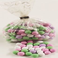 Scott's Cakes Chocolate Dutch Mints in a 1 Pound White Heart Bag
