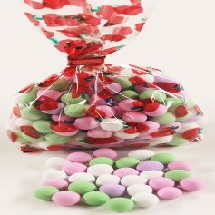 Scott's Cakes Chocolate Dutch Mints in a 8 oz. Harvest Apples Bag