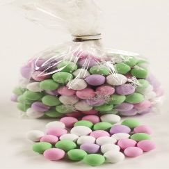 Scott's Cakes Chocolate Dutch Mints in a 8 oz. Winter Snowflakes Bag
