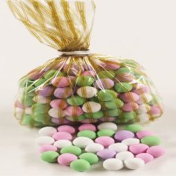 Scott's Cakes Chocolate Dutch Mints in a 1 Pound Gold Stripes Bag