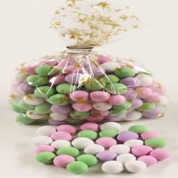 Scott's Cakes Chocolate Dutch Mints in a 1 Pound Gold Stars Bag