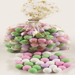 Scott's Cakes Chocolate Dutch Mints in a 1 Pound Gold Stars Bag