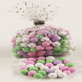 Scott's Cakes Chocolate Dutch Mints - White in a 8 oz. Confetti Bag