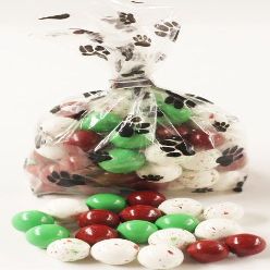 Scott's Cakes Christmas Chocolate Malt Balls in a 1 Pound Paw Print Bag