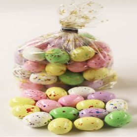 Scott's Cakes Speckled Chocolate Malted Eggs in a 1 Pound Gold Stars Bag
