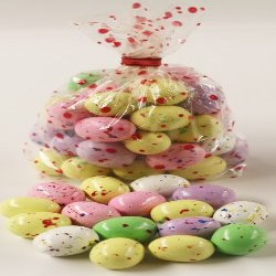 Scott's Cakes Speckled Chocolate Malted Eggs in a 1 Pound Red Polka Dots Bag