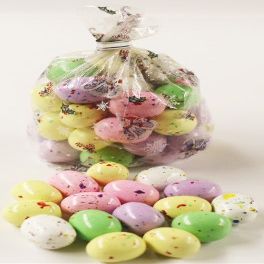 Scott's Cakes Speckled Chocolate Malted Eggs in a 1 Pound Snowoman Bag