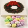 Scott's Cakes Speckled Chocolate Malted Eggs in a 8 oz. Wreath Box view 1