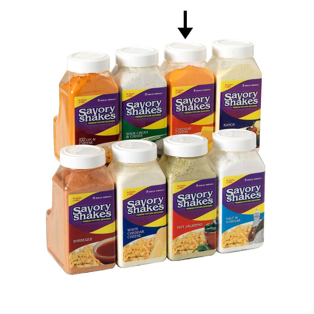 Gold Medal 2366S 18 oz. Savory Shakes Cheddar Cheese Popcorn Flavoring Mix 4 / CS