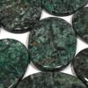 African Jade & Pyrite Palm Stone ~70x50mm view 1