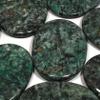 African Jade & Pyrite Palm Stone ~70x50mm view 2