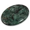 African Jade & Pyrite Palm Stone ~70x50mm view 3