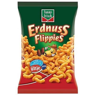 Funny- Frisch Flippies Classic Erdnussflips (Peanut Puffs) Bag 175g