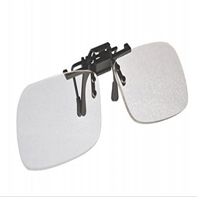 Magna-flip Clip on Flip up Magnifiers, 3.50 Power Converts Distance Glasses and Into Reading and Computer Glasses