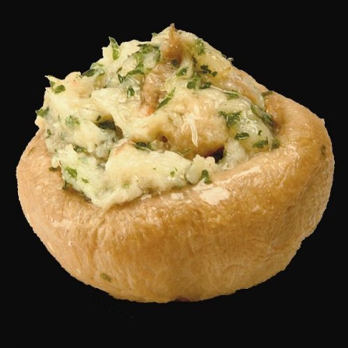 Crimini Mushroom with Crabmeat Frozen - 60 Per Case, Gourmet Stuffed Appetizers, Coated in Italian Olive Oil, Bulk for Chefs and Catering