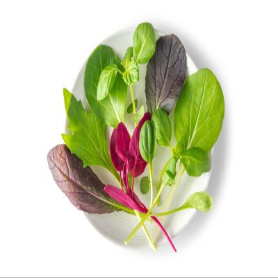Fresh Origins Petite Greens - Asian Mix - Gourmet Blend of Asian Herbs and Greens - 4 x 4 oz