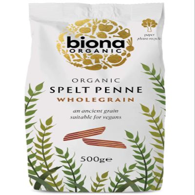 BIONA Organic Spelt Penne, 500 GR
