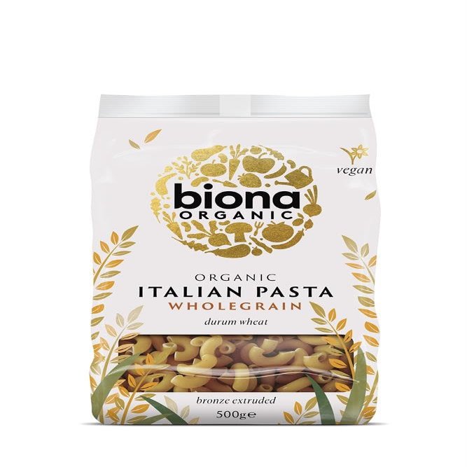 Biona Organic - Wheat Pasta Wholegrain - Macaroni - 500g