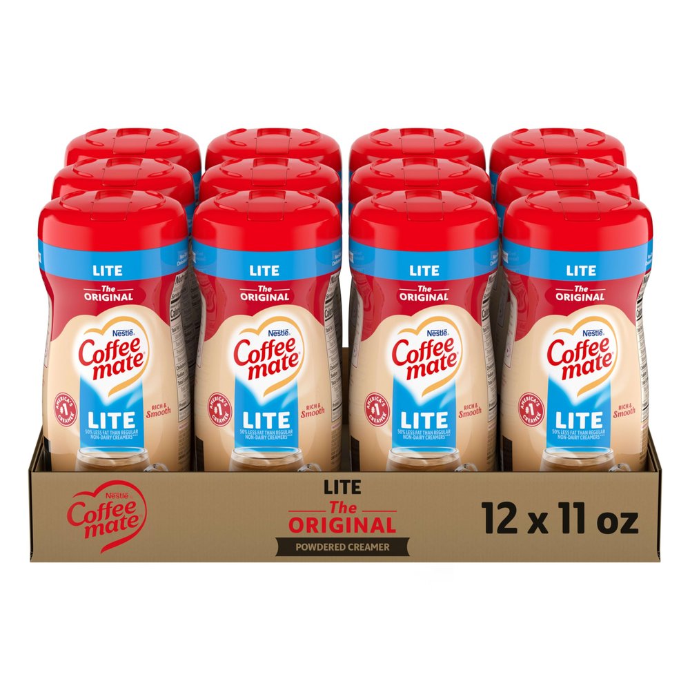 Nestle Coffee mate Coffee Creamer, Original Lite, Non Dairy Powder Creamer, 11 oz (Pack of 12)
