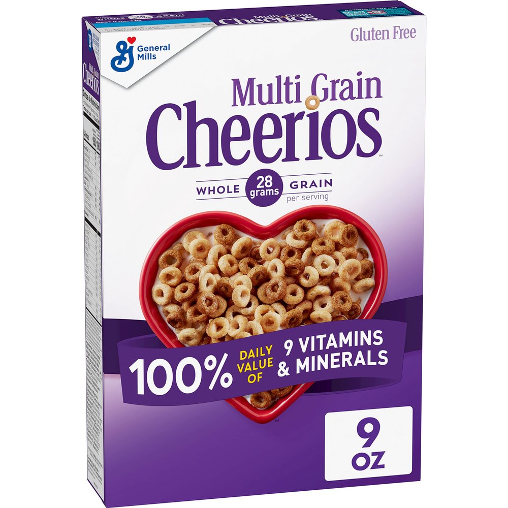 Multi Grain Cheerios, Gluten Free, Multigrain Cereal, 9 oz