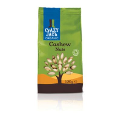 Crazy Jack Organic Cashews 100g
