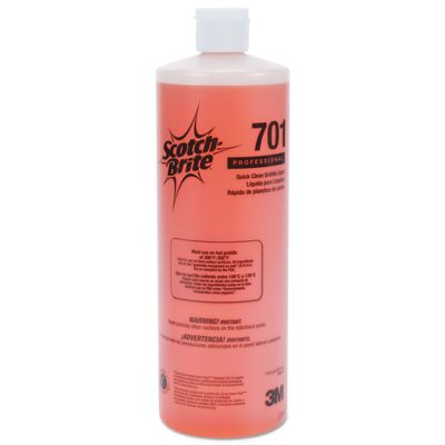 Quick Clean Griddle Liquid, 1 qt Bottle, 4/Carton