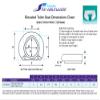 SP 3 Inch Extender Booster Elevated Raised Toilet Seat Risers for Seniors Adults Elderly Handicap Disabled Fits Most Standard and Elongated Toilets - White view 2
