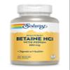 Solaray High Potency Betaine HCL with Pepsin - Hydrochloric Acid Supplement for Digestive Health - with Betaine Hydrochloride and Digestive Enzymes - Gut Health Support - 60-Day Guarantee, 100 VegCaps view 1