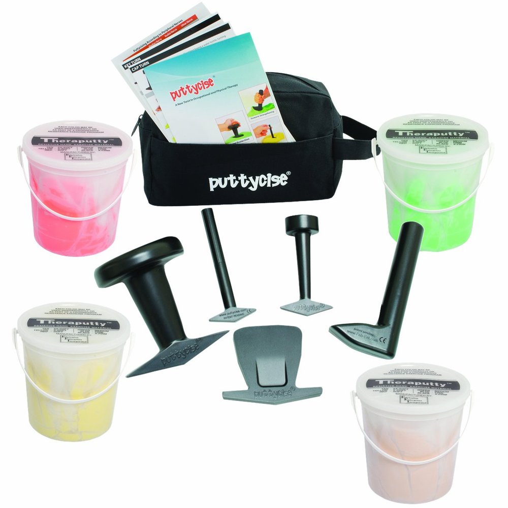5 Piece Easy Theraputty Set with Four 5 lb Theraputty Containers