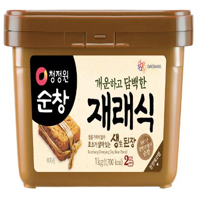 Doenjang - Premium Korean Soybean Paste [Original, 2.2 lb (1kg)]  Fermented Korean Miso-Style Bean Paste for Doenjang Jjigae, Stews, Soups, Marinades & Dipping Sauces  Rich Umami Korean Pantry Essential