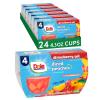 Dole Fruit Bowls Peaches in Strawberry Flavored Gel Snacks, 4.3oz 24 Total Cups, Gluten & Dairy Free, Bulk Lunch Snacks for Kids & Adults view 1