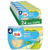 Dole Fruit Bowls Diced Pears in 100% Juice Snacks, 4oz 24 Total Cups, Gluten & Dairy Free, Bulk Lunch Snacks for Kids & Adults view 1