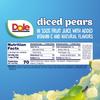 Dole Fruit Bowls Diced Pears in 100% Juice Snacks, 4oz 24 Total Cups, Gluten & Dairy Free, Bulk Lunch Snacks for Kids & Adults view 2
