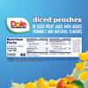 Dole Fruit Bowls, Diced Peaches in 100% Fruit Juice Snacks, 4oz 24 Total Cups, Gluten & Dairy Free, Bulk Lunch Snacks for Kids & Adults view 2