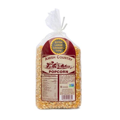 Amish Country Popcorn | 2 lb Bag | Extra Large Caramel Type Popcorn Kernels | Old Fashioned, Non-GMO and Gluten Free (Extra Large Caramel - 2 lb Bag)