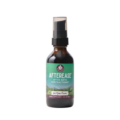 WishGarden Herbs AfterEase for After Birth Contractions - All-Natural Herbal Supplement with Cramp Bark & Black Haw Bark Soothes Afterbirth Contractions & Uterine Cramping, Postpartum Essentials, 2oz