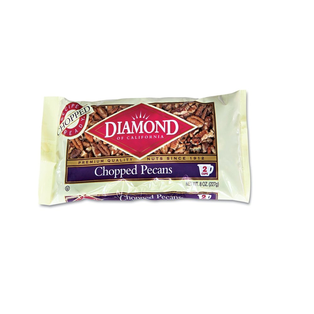 Diamond Baking Nuts Pecans Chopped, 8-Ounce Bags (Pack of 4)