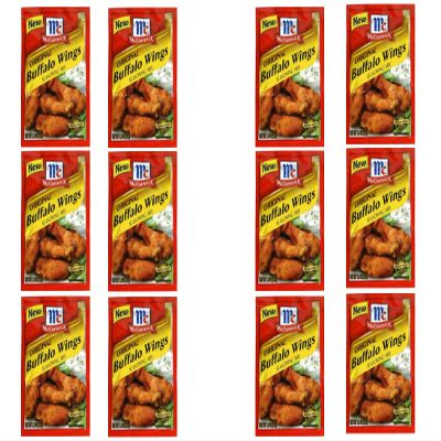 McCormick Original Buffalo Wings Seasoning Mix, (Pack - 12)