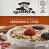 Quaker, Instant Oatmeal, Cinnamon and Spice, 1.51 Ounce (Pack of 10) view 4