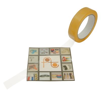 J.V. Converting JVCC Cellophane Sealing Tape Biodegradable, (Cello-1), 1 in. x 72 yds. (Clear)