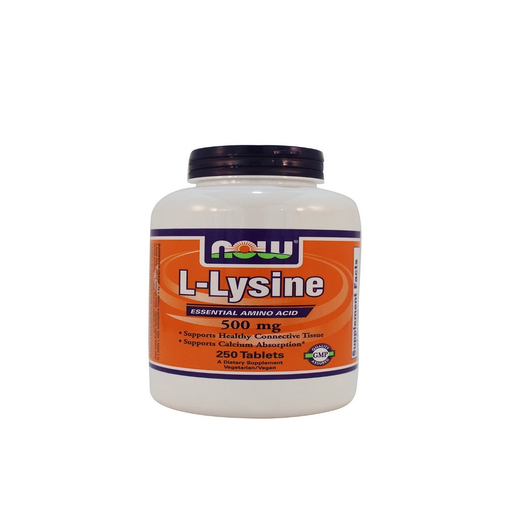 NOW Foods: Lysine Essential Amino Acid 500mg, 250 tabs (3 Pack)