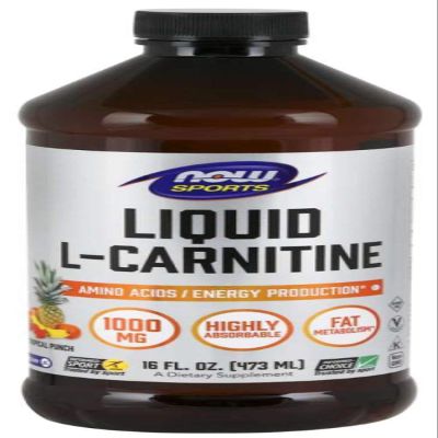 NOW Foods L-Carnitine Liquid Tropical Punch 1000 mg - 16 oz.