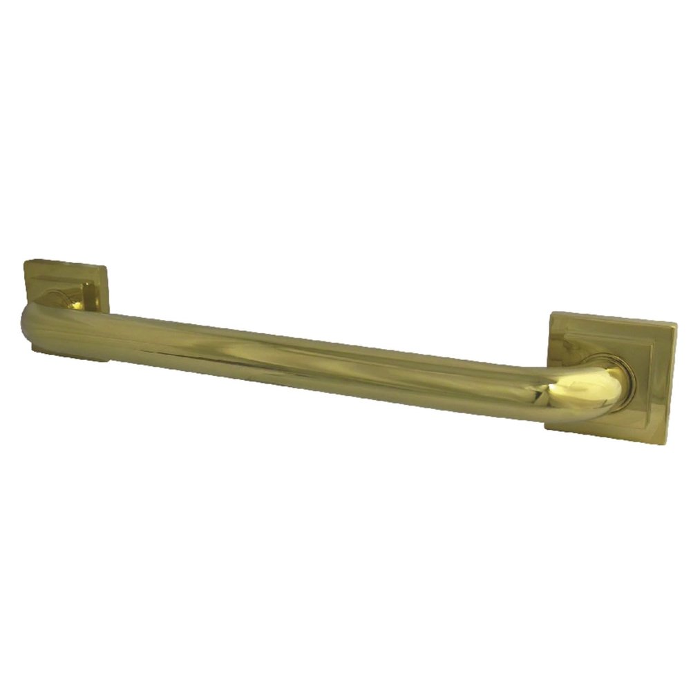 Kingston Brass DR614122 Designer Trimscape Claremont Decor 12-Inch Grab Bar with 1.25-Inch Outer Diameter, Polished Brass