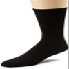 Wigwam Men's Diabetic Walker Crew Length Sock, Black, Sock Size:10-13/Shoe Size: 6-12 view 1