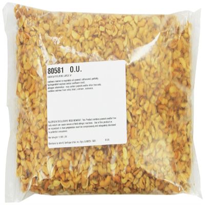 Fisher Cashew Pieces, Roasted & No Salt, Large, 5-Pound Packages