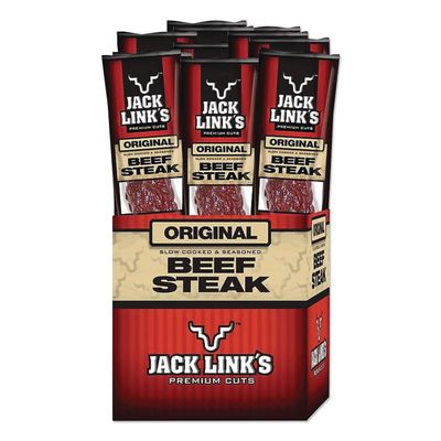 Jack Link's 324854 Jack Link's Beef Steak Original 1 Oz. 12/Box