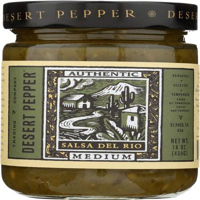 Desert Pepper, Del Rio Salsa-Medium, New York Daily "Hands-Down Favorite", 16 Ounce Jar